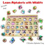 TOYTALES Educational Puzzles Game for Kids, Set of 3, Cardboard Puzzles Each for Boys and Girls, Puzzle Games for Kid Age 2 Years Old & Above, Increase Concentration & Develop Skills, Alphabets