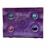 pranjals house Blue Leather Handmade Diary 100 Pages