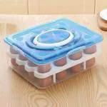 Verphx Blue Plastic 32 Egg Portable Tray