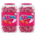 Boomer Wrigley Super Bubble Gum, Strawberry Flavoured 850g ( Pack Of 2 )