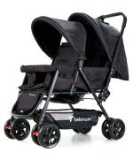 Teknum Double Baby Stroller, Black