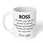 Akipi Boss Thanks For Beings Our Very Own Google Ceramic Coffee Mug
