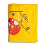 Tandhan Ecopaulin Cross Laminated Multilayer Eco-friendly tarpaulin Sheet Waterproof Tirpal Heavy Duty 18 X 12 Ft Poly Tadpatri - Multipurpose 150 Gsm Plastic Cover Tharpai (Yellow)