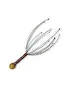Indigenous Plastic, Metal Hand Held Scalp Head Massager