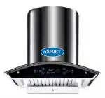 ASFORT Kitchen Chimney Enya BKBF with Stainless Steel Wall Mount Baffle Filters-A3