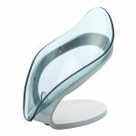 Quelion Leaf Shape Soap Box Self Draining Bathroom Soap Holder, Leafology Drainage Plastic Soap