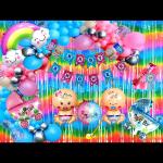 Sv Traders Baby Shower Decoration/Godh Bharai Decoration Pinnk Bluee Theme Combo Kit Of 100 Pcs