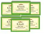 Khadi Herbal Natural Pure Aloevera Soap, 125 Gm Each (Pack Of 6)