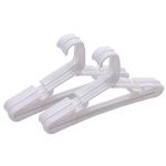 Kuber Industries Plastic 12 Pcs Baby Hanger Set for Wardrobe|Wide Plastic & Anti Rust Hooks|Multipurpose Hanger Organizer (White)