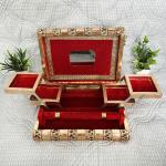 DIWAM HANDICRAFTS Handcrafted Peacock Wooden Jewelry Box Antique Design Storage Box with Compartments for Gifting & Organizing