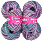 M.G Enterprise Wool Yarn, Premium treseis Purple Mouse Pack of 6 pc 25 gm each