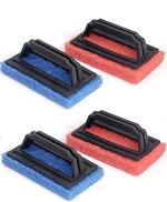 Shopimoz Scrubber Brush with Handle for Tile Cleaning Multipurpose(Multicolor) Set of 4