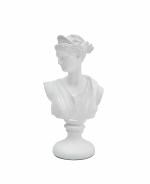 Casadecor White Metal Resin Aphrodite Bust Artifact Figurines Showpiece For Home Table And Shlef Decor