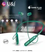 U&I Bomb Series Neckband with 24 Hours playing time Bluetooth Headset