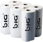 BIG BIPL PACTECH 2 Ply Kitchen Tissue/Towel Paper Roll/Kitchen Roll - (60 Sheet Per Roll) Pack of (6)