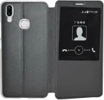 BINTAGE Flip Cover for Vivo 1725 / Vivo X21 / X21A (Black, Grip Case, Pack of: 1)