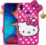 RICHBURG Samsung Galaxy A20 Pink Rubber Light Weight Mobile Back Cover