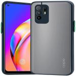 Coverage Oppo A94 5G Back Cover Smoke Case | Camera Bump Protection Frosted Matte | 360 Degree Shockproof Anti-Drop for Oppo CPH2211 / A94 5G - Navy Blue