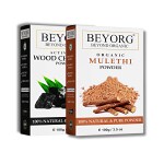 BEYORG Natural Activated Charcoal and Mulethi Powder for Anti Acne and Pimples - 200 g