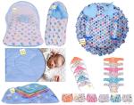 Kwitchy Newborn Baby Gift Combo of Sleeping Essential Bedding with Clothing Set (0-6 Months)