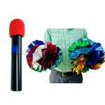 WIZERDY Mike To Flower Magic Trick For Magic Show | Magic Kit | Magic | Magic Trick | Mouth Piece to Flower Magic Trick | Piece of 1