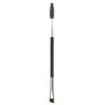 Mapperz 1 Pc Duo Eyebrow Brush Professional Double Ended Angled Eyebrow Brush And Spoolie Brush - Black