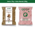 Goshudh Kala Namak 250g & Jeera 1Kg Combo Pack 1250g