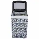 Classic Whirlpool 360 Stain Wash Back Panel Top Load Washing Machine Cover For 6.0 Kg, 6.5 Kg, 7 Kg, 7.2 Kg, 7.5 Kg | 58Cms X 58Cms X 97Cms | Black & White