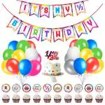 Zyozique 37 Pieces 6 Months Birthday Decorations its my Half Birthday Banner 6 Month Cupcake Topper Pick 1/2 Half Year Cake Topper Balloons for Girl Boy Baby Shower Multi Colour