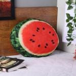 Oscar home Round Throw Pillows 14 Inch Watermelon, 3D Print Decorative Plush Funny Fruit Stuffed Cushions Toy Seat Pad for Couch, Chair, Floor, Sofa