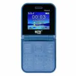 MTR FOLD Z Dual Screen 2.4 Dual SIM with 2000 Mah Inbuilt Battery (Blue)