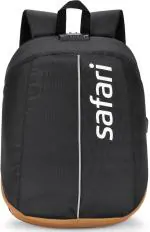 Safari Black, Tan Polyester Laptop Backpack 30 L