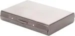 StealODeal Silver Muitipurpose Cigarette Stainless Steel -Box 6 Card Holder (Set Of 1)