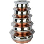 IM ENTERPRISE silver Stainless Steel Handi Set 0.5 L, 0.8 L, 1 L, 1.2 L, 1.5 L (Pack of 5)