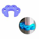 Safe-o-kid Fit All Sleek Design Strong Silicone Door Stopper, Blue Pack of 2