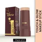 Olivia Instant Waterproof Makeup Stick Concealer Touch & Glow 15g Shade No.5 (SPF 12) - Pack of 2