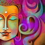 Art Factory Buddha Painting Canvas 36 inch x 36 inch Painting (Without Frame)