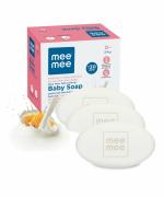 Mee Mee Moisturizing Baby Soap with Honey & Milk | 75g Pack of 3
