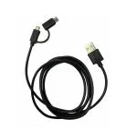 Syska CC300 2 In 1 Charge And Sync Cable 1.5mtr (C-Type & Macro USB)