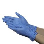 EASYAID Powder Free Nitrile Gloves, Food Grade, Non Tearable, Made in Malaysia (Extra Small, Blue, Box of 80)