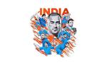 Divinedesigns Multicolor Vinyl Indian Cricket Team Sticker