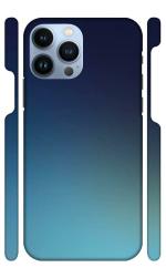 YAPZONE Simple/Plain Blue Gradient Color |Designer Printed Hard Back Cover for Apple iPhone 13 Pro Max Premium & Attractive Case for Your Smartphone