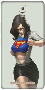 instyler Gionee Marathon M5 Plus Matte Vinyl Supergirl Printed Mobile Skin Sticker with Scratch Resistant Lamination