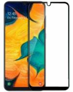 ALOMPIK Samsung Galaxy A20 Black Scratch Resistant Edge To Edge Tempered Glass