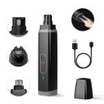 Qpets Professional Electric Dog Nail Grinder with 2 LED Light, Dog Nail Trimmer for Cat Dog, Low Noise Pet Nail Trimmer Pet Nail Grinder, Dog Nail Clippers, Dog Trimmer, Nail Cutter for Dog