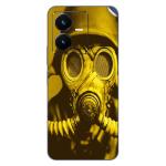 GADGETSWRAP Printed Vinyl Skin Sticker for Vivo Y22 - gas mask solider