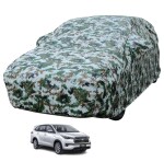 MOCKHE Car Body Cover Compatible with Toyota Innova Hycross with Mirror Pockets, Triple Stitched, Water Resistant Car Cover, Forest