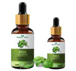 Nature Glow Herbal Pure Basil Essential Oil - Premium Quality Aromatherapy Oil | 100% Natural and Organic - (15 + 30 ) ML