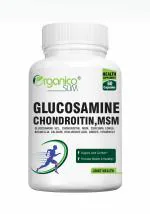 Organico SLIM glucosamine, chondroitin, MSM, boswellia, vitamin D3, K2, collagen type 2, rosehip & curcumin - comprehensive formula for joint health, mobility, and comfort - 60 capsules