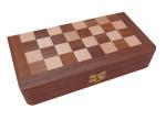 Giyana Wooden Handcrafted Foldable Magnetic Chess Board Set with Magnetic Pieces and Extra Queens for 2 Players Kids and Adults